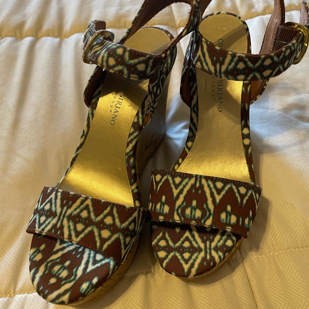 Christian Seiriano cork wedges